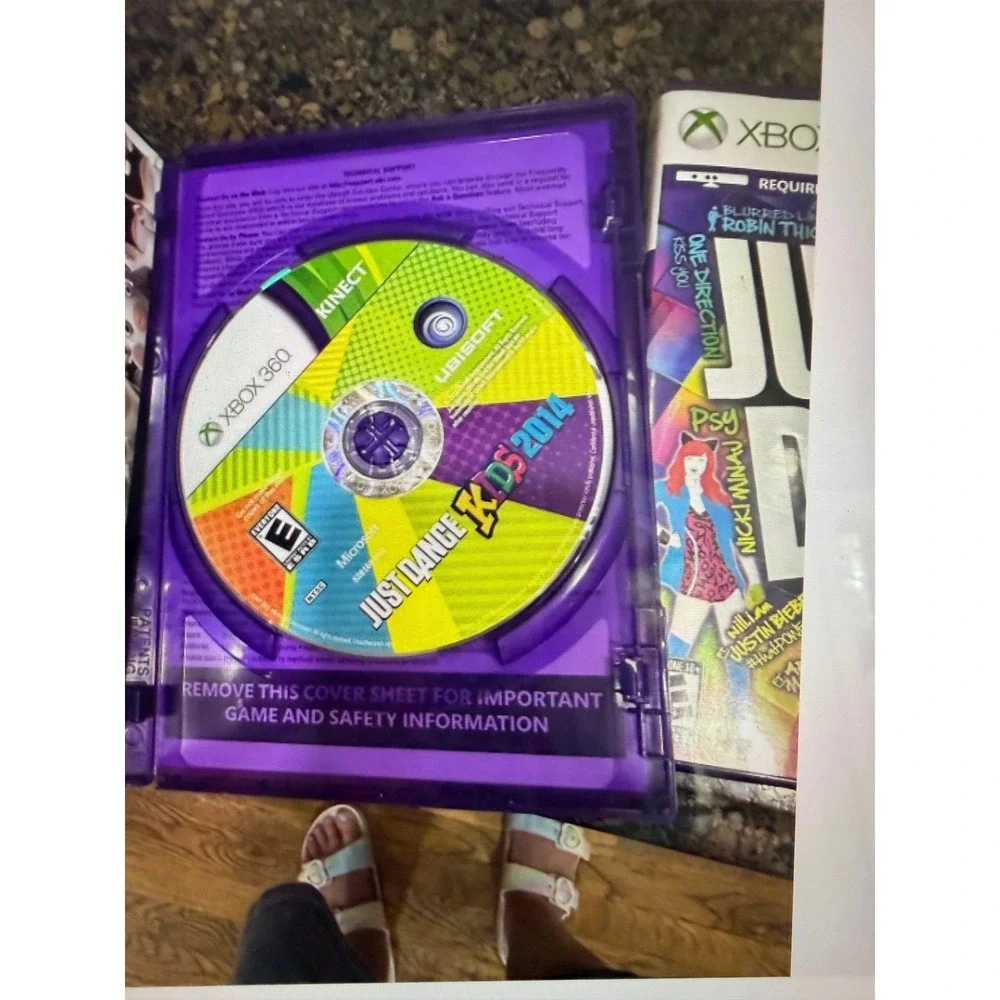 Xbox 360 Just Dance Bundle Just Dance 4 2014 and Kids 2014 Kinect Games Lot